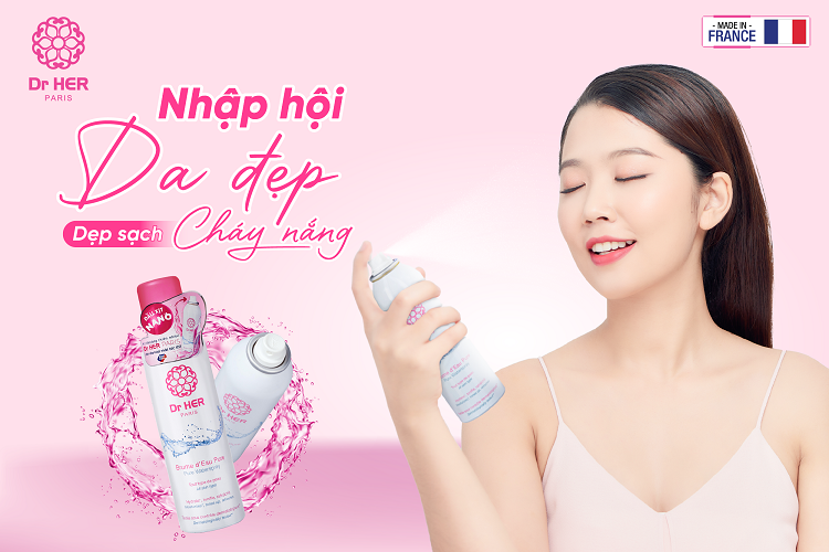 Cùng Xịt Khoáng Dr HER - Nhập hội da đẹp, dẹp sạch cháy nắng!