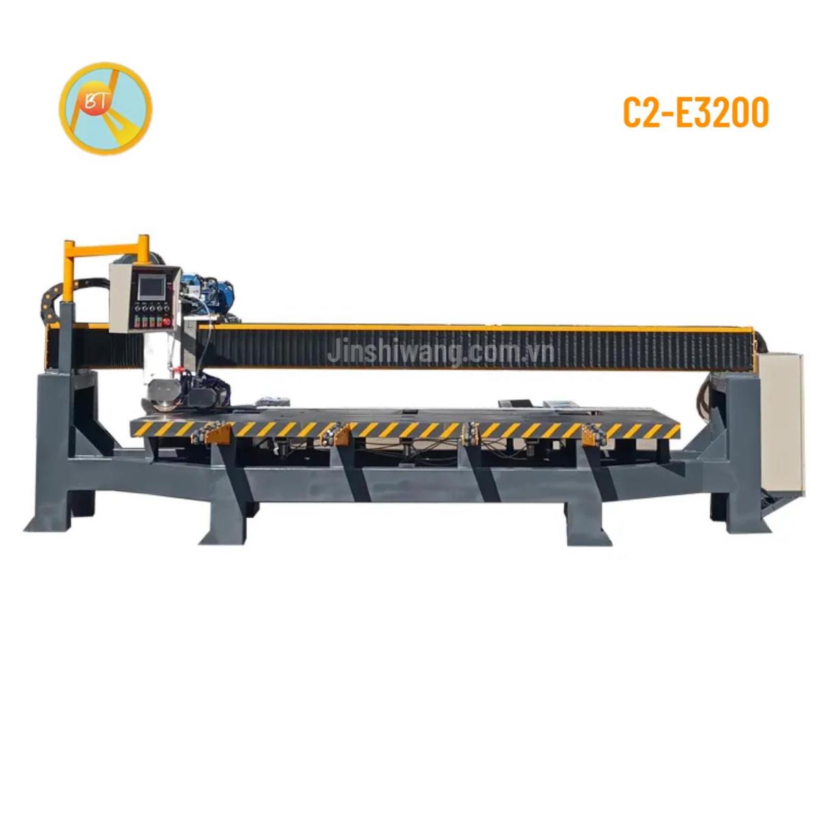 Máy cắt cầu đá, gạch CNC tự động 2 lưỡi cắt Baotao khổ 3m2 C2-E3200