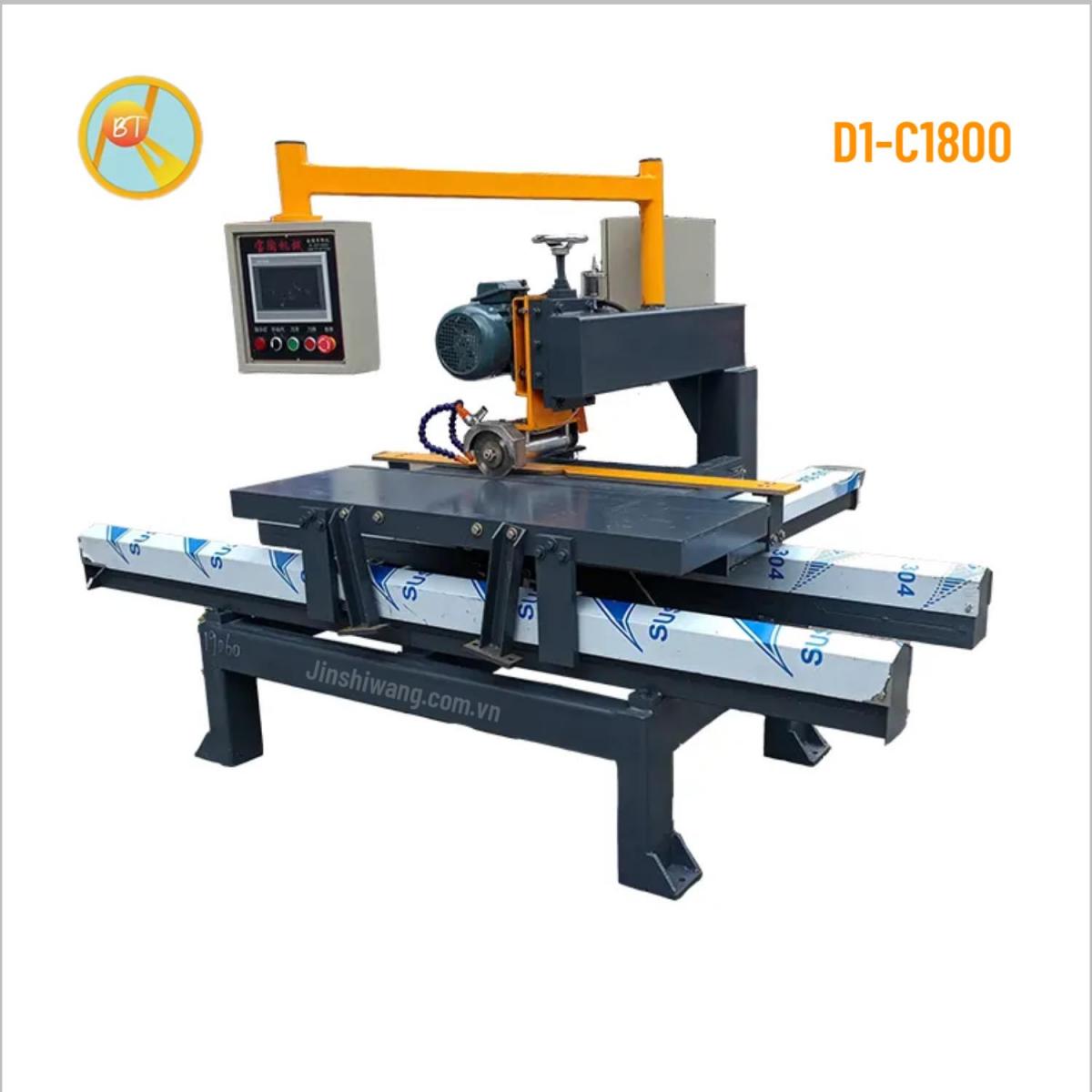 Máy cắt gạch, cắt đá CNC đảy tay 1 đĩa cắt BAOTAO D1-C1800