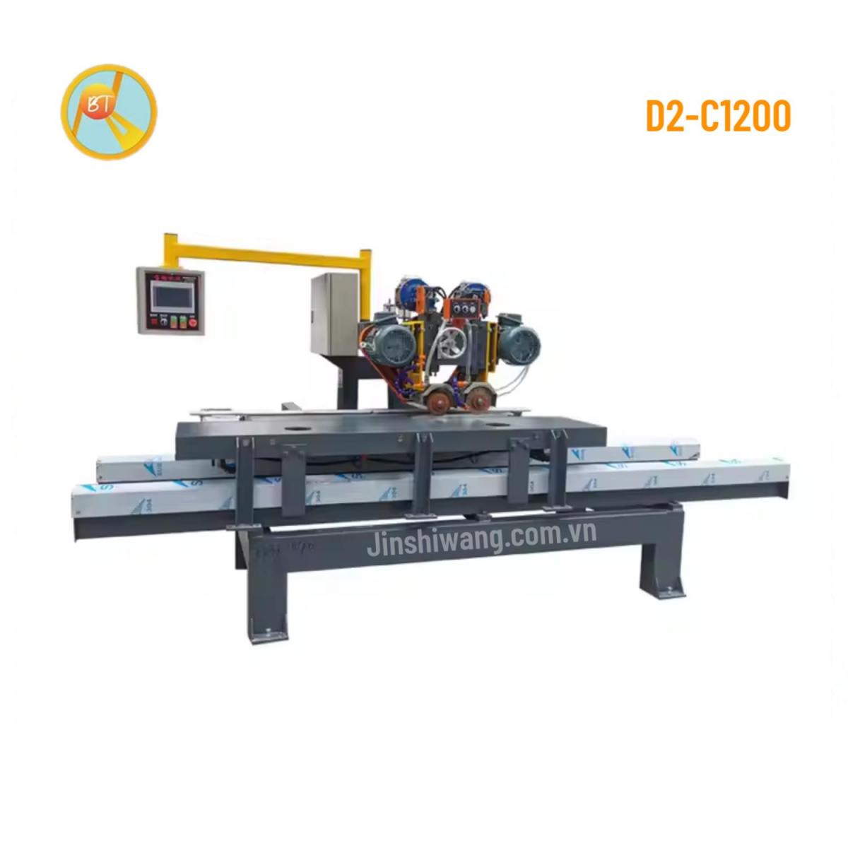 Máy cắt gạch, cắt đá CNC đảy tay 2 dĩa cắt BAOTAO khổ 1m2 D2-C1200