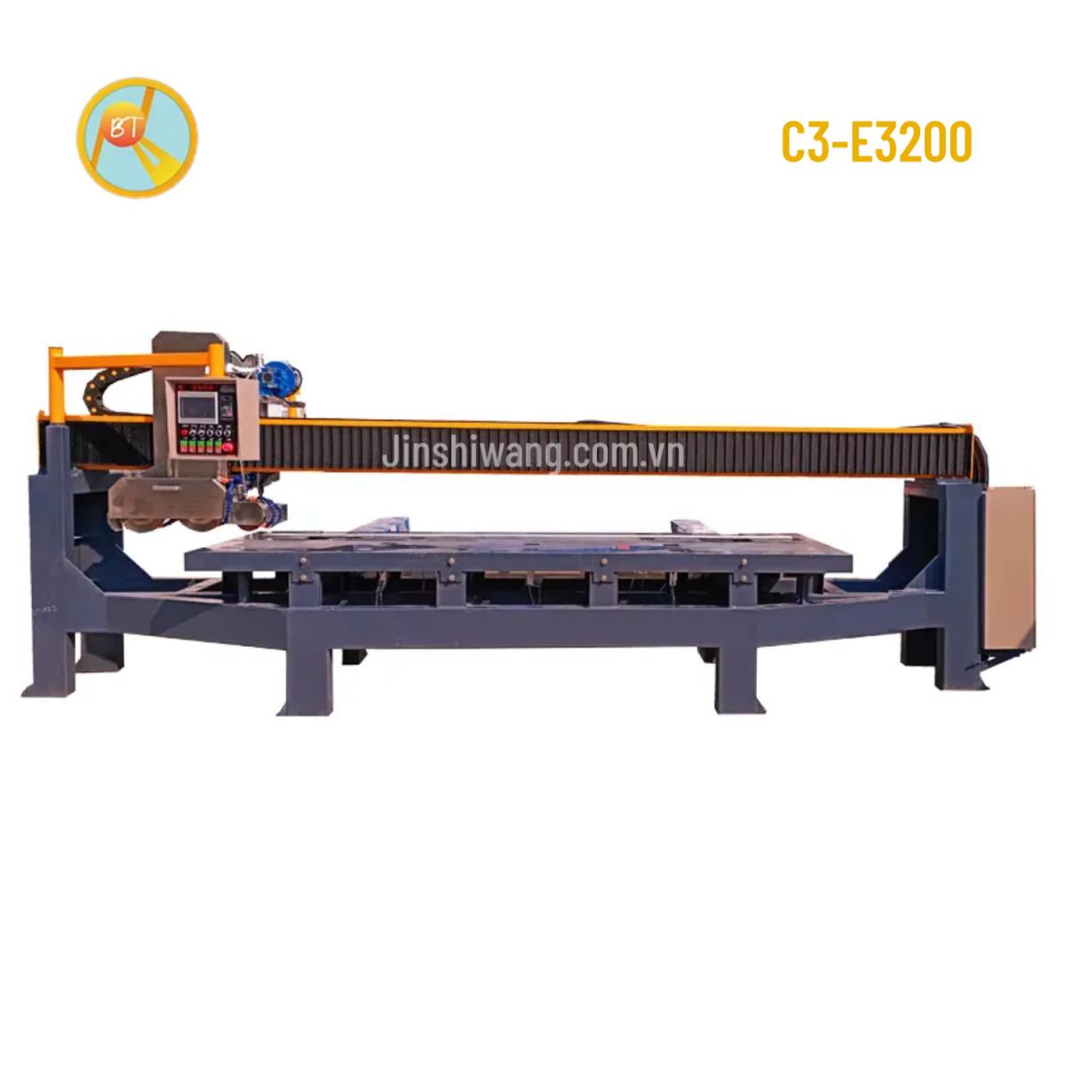 Máy cắt cầu đá gạch CNC tự động Baotao 3 đĩa cắt khổ 3m2 C3-E3200