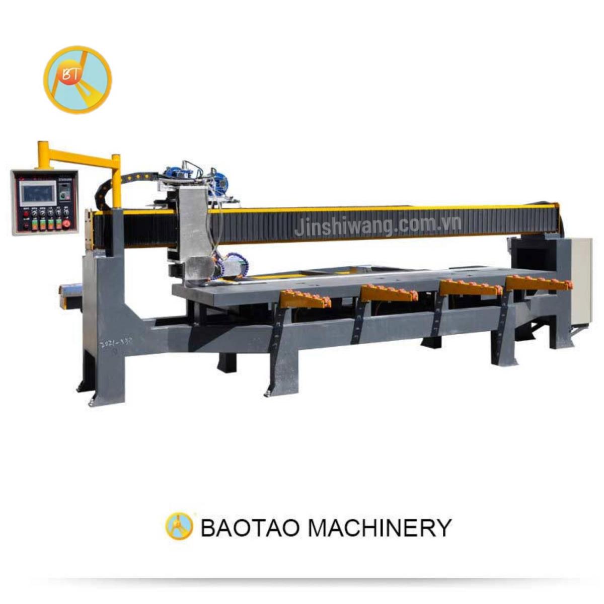 Máy cắt cầu đá, gạch CNC tự động 2 lưỡi cắt Baotao khổ 3m2 C2-E3200