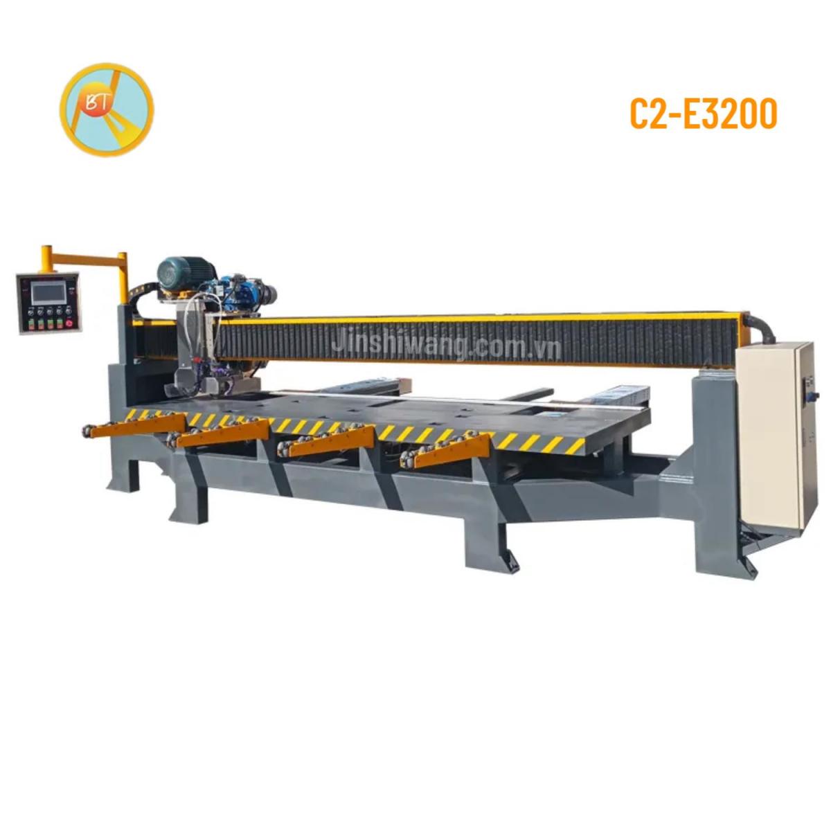 Máy cắt cầu đá, gạch CNC tự động 2 lưỡi cắt Baotao khổ 3m2 C2-E3200