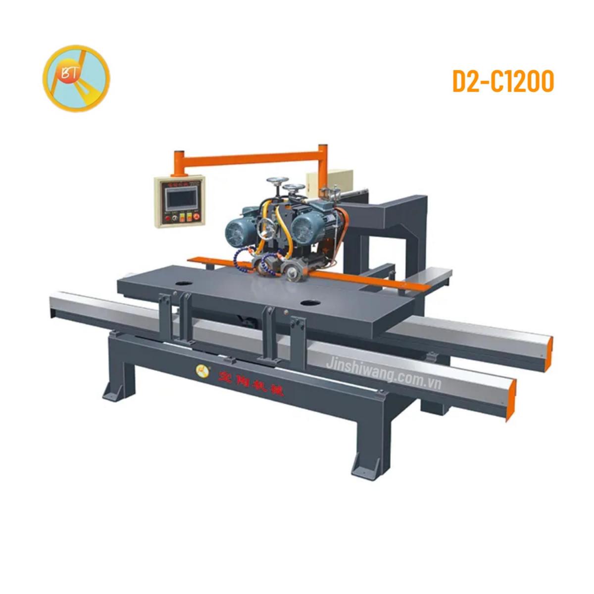 Máy Cắt Gạch, Cắt Đá CNC Thủ Công D2-C1200 2 Lưỡi Cắt