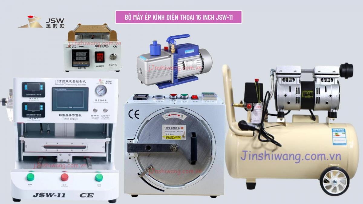 Trọn Bộ Máy Ép Kính Điện Thoại 16 Inch JSW-11