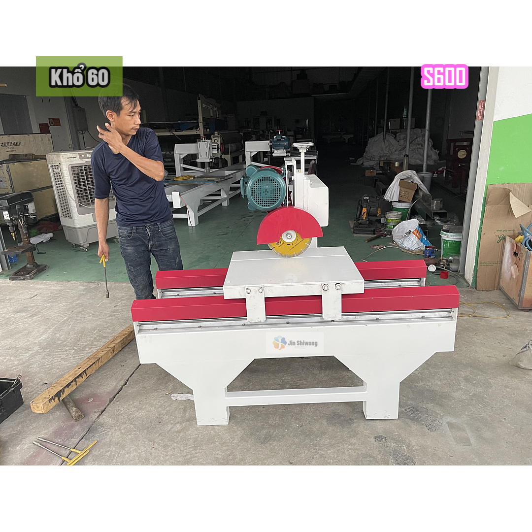 Máy Cắt Gạch, Cắt Đá Bàn Đẩy Khổ 60 Công Suất 3.0KW