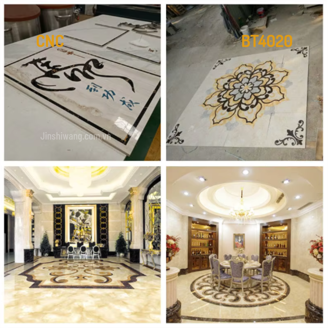 Máy cắt đá, cắt gạch tia nước CNC 4020 5 trục