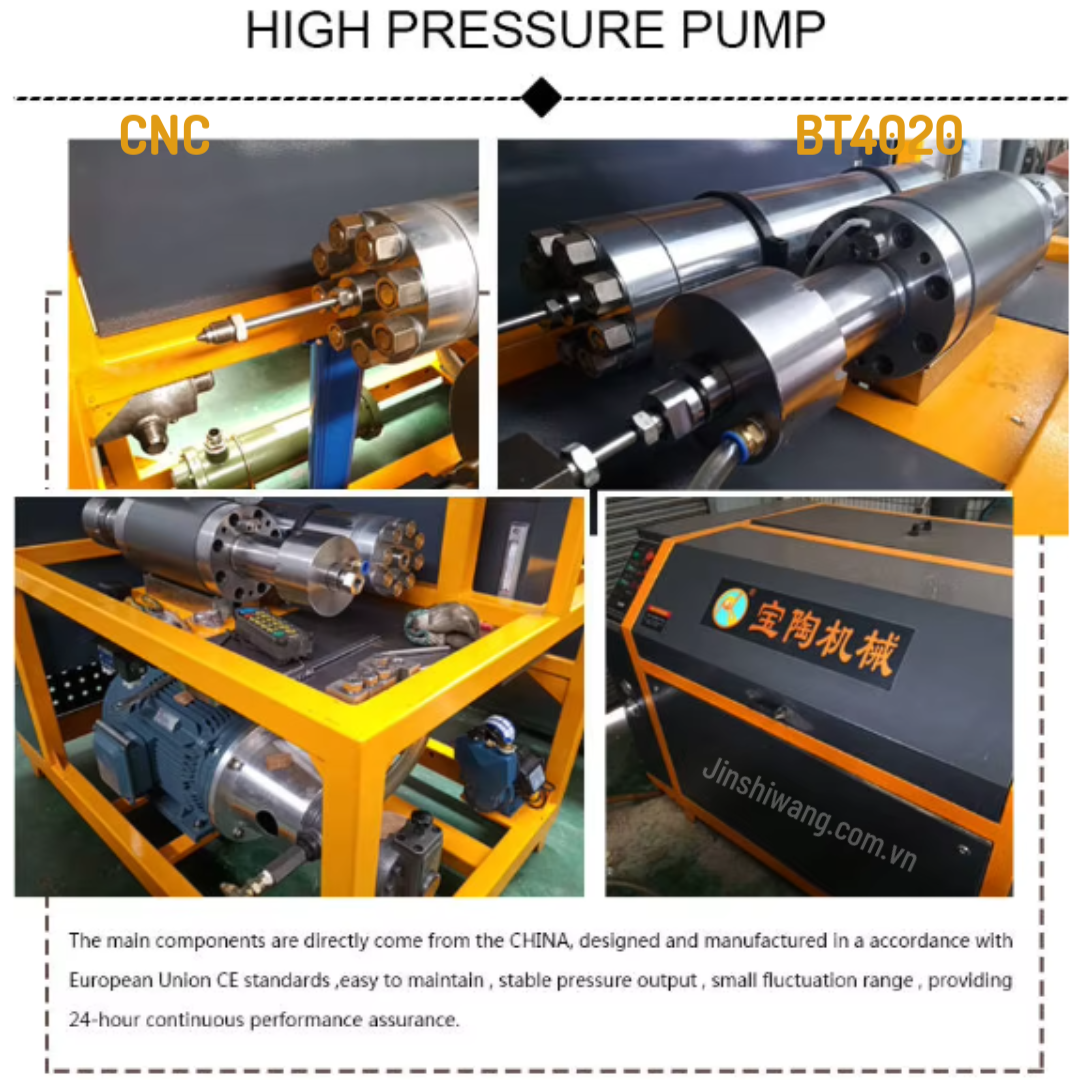 Máy cắt đá, cắt gạch tia nước CNC 4020 5 trục