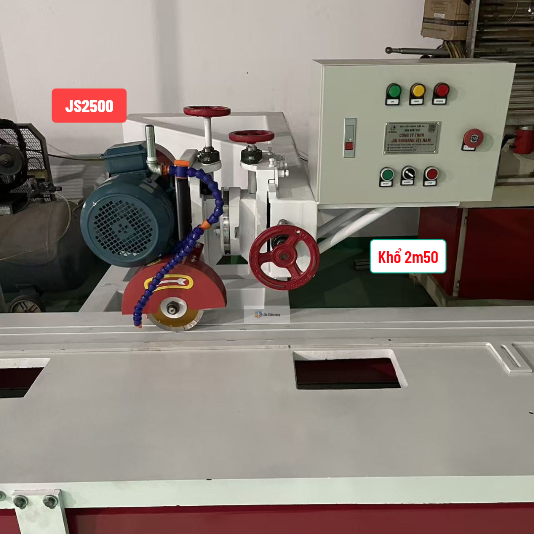 Máy cắt gạch bàn đảy JS2500 khổ 2m50 (2500mm) mới 2026.