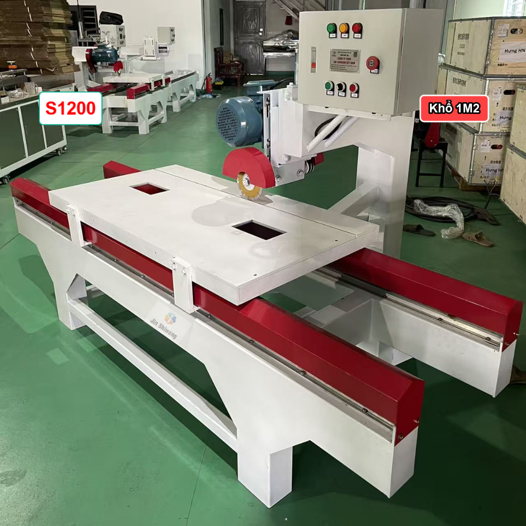 Máy cắt gạch bàn đảy S1200 khổ 1m2 (1200mm) mới 2026.