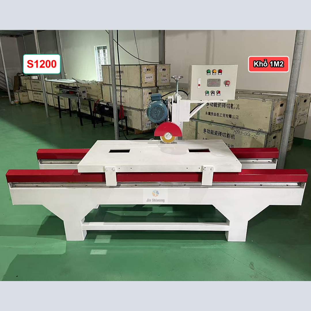 Máy cắt gạch cắt đá công nghiệp bàn đẩy S1200 khổ 1m2 (1200)mm