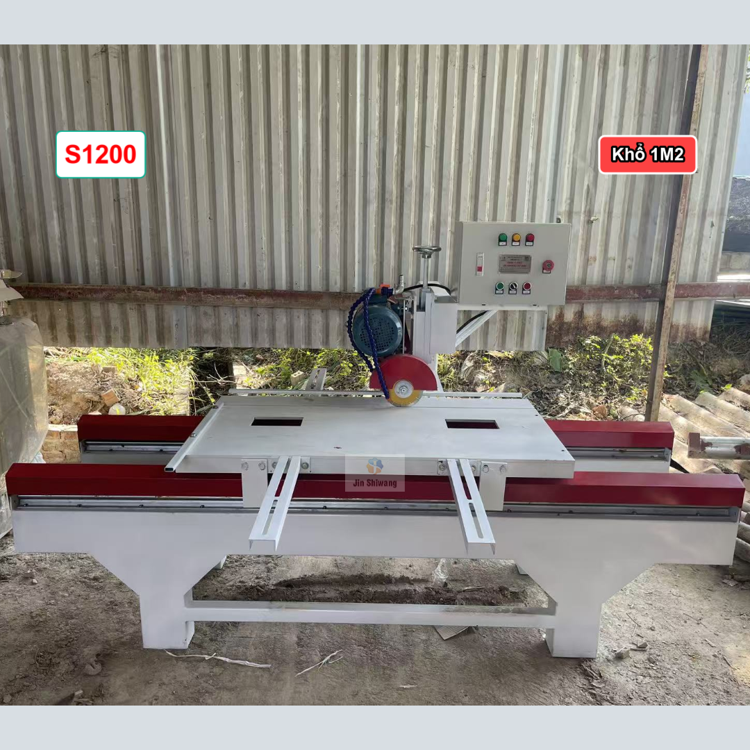 Máy cắt gạch cắt đá công nghiệp bàn đẩy S1200 khổ 1m2 (1200)mm