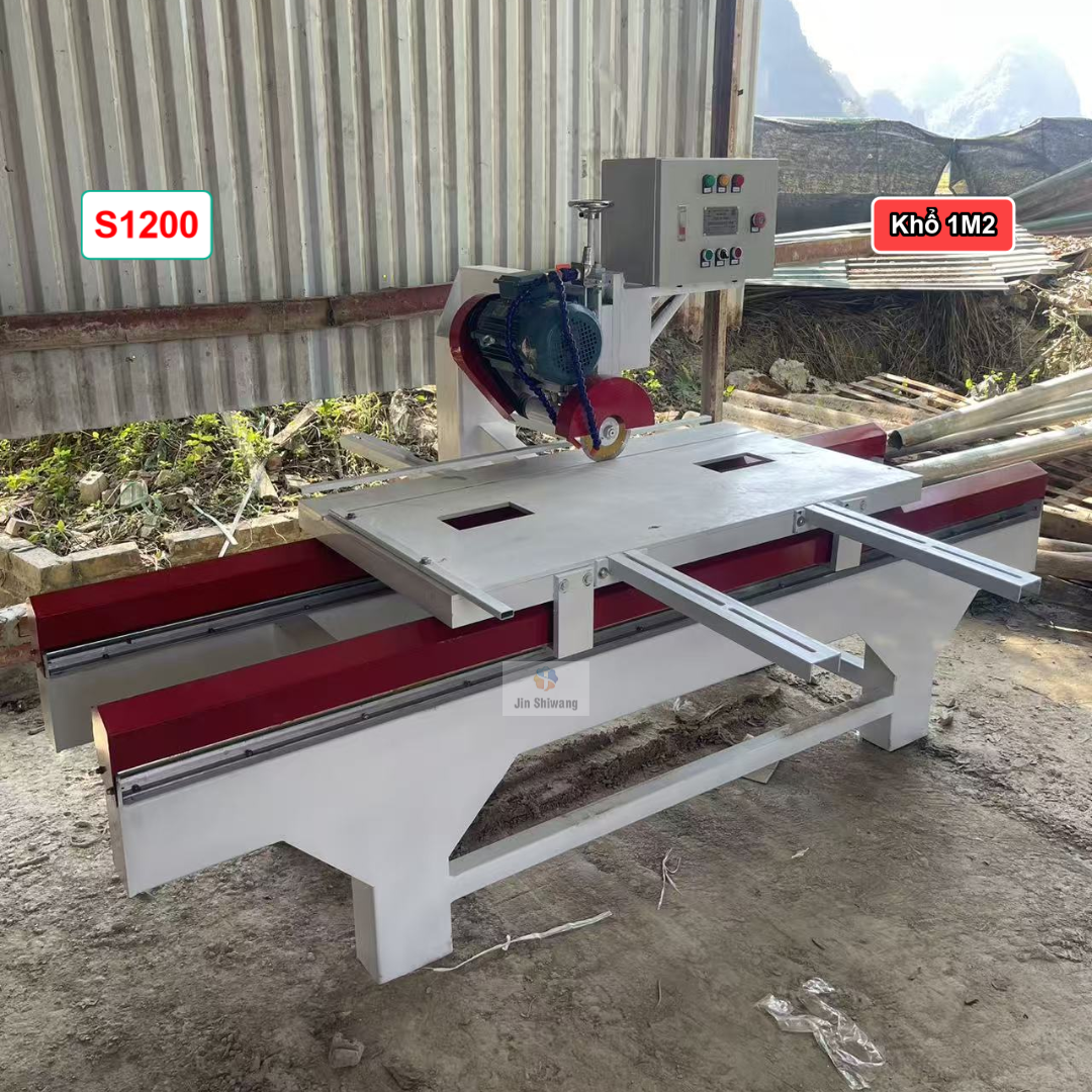 Máy cắt gạch cắt đá công nghiệp bàn đẩy S1200 khổ 1m2 (1200)mm