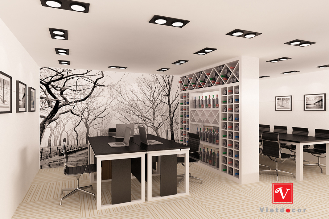 Thiết kế nội thất văn phòng bếp trưởng tòa nhà Lotte