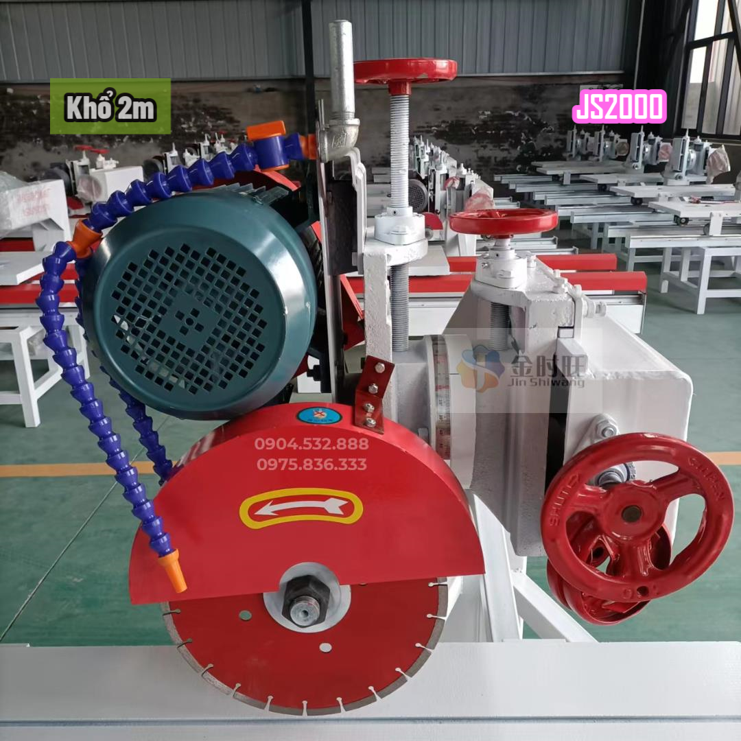 Máy Cắt Gạch, Cắt Đá Đẩy Bàn JS2000 4.0KW 3 Pha