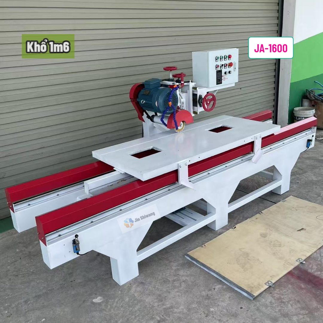 Máy cắt đá, cắt gạch tự động JA-1600 điện 3 pha công suất 4.0KW 5.4HP khổ 1m6