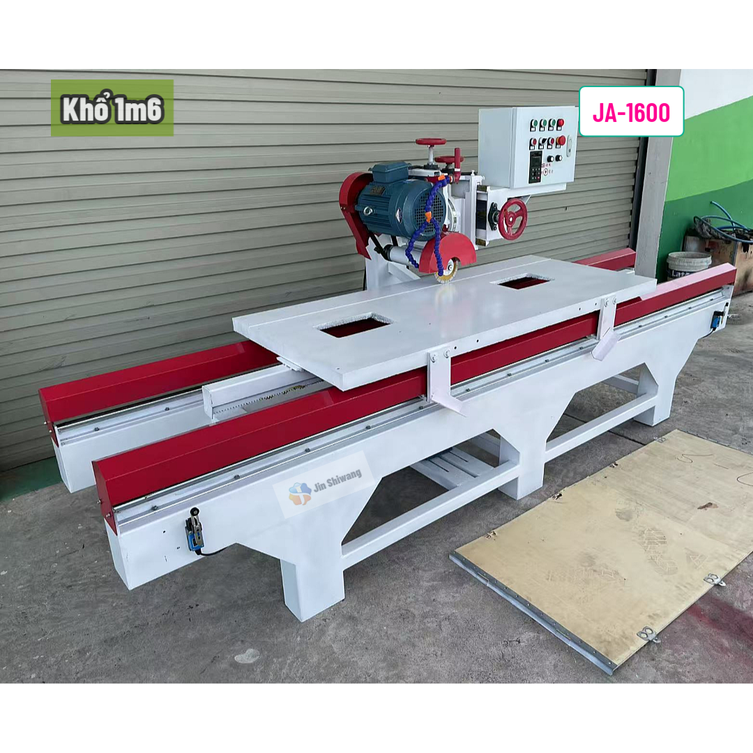 Máy cắt đá, cắt gạch tự động JA-1600 điện 3 pha công suất 4.0KW 5.4HP khổ 1m6