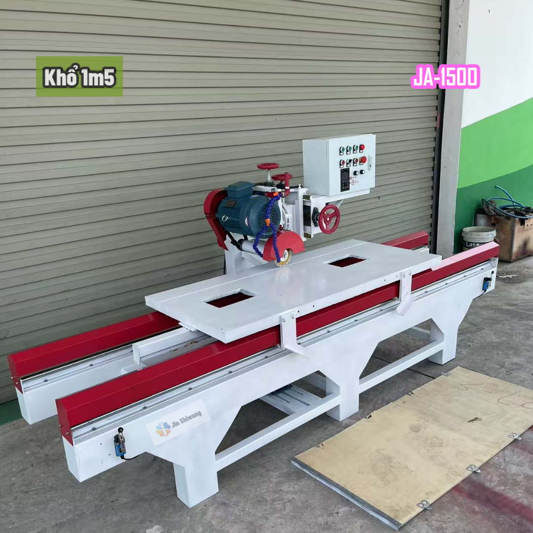 Máy cắt gạch cắt đá bàn đảy tự động khổ 1m6 JS1600 điện 1 pha 220V 3 pha 380V 4 chức năng.