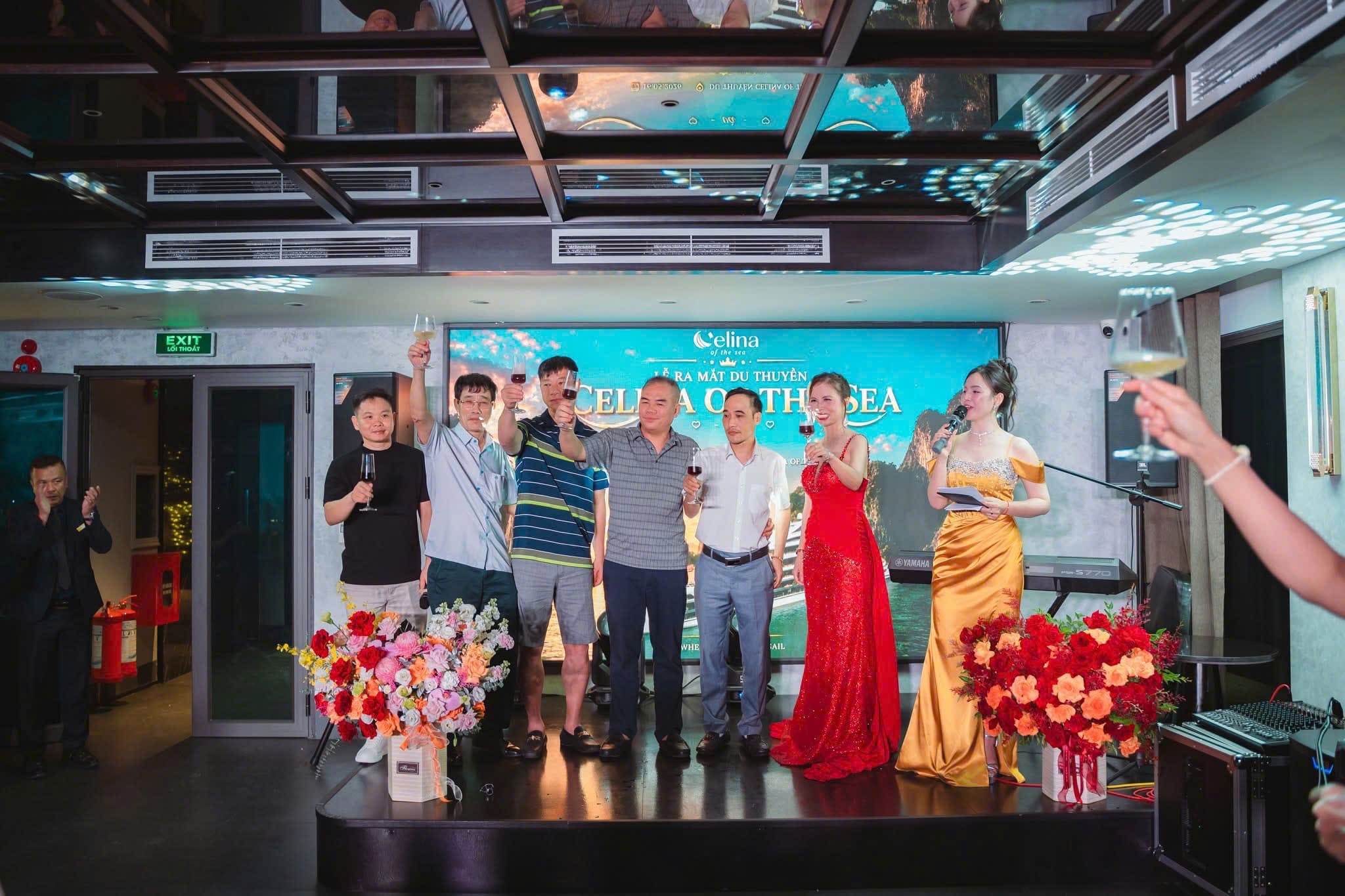 Guests and partners celebrating the launch of Celina Of The Sea