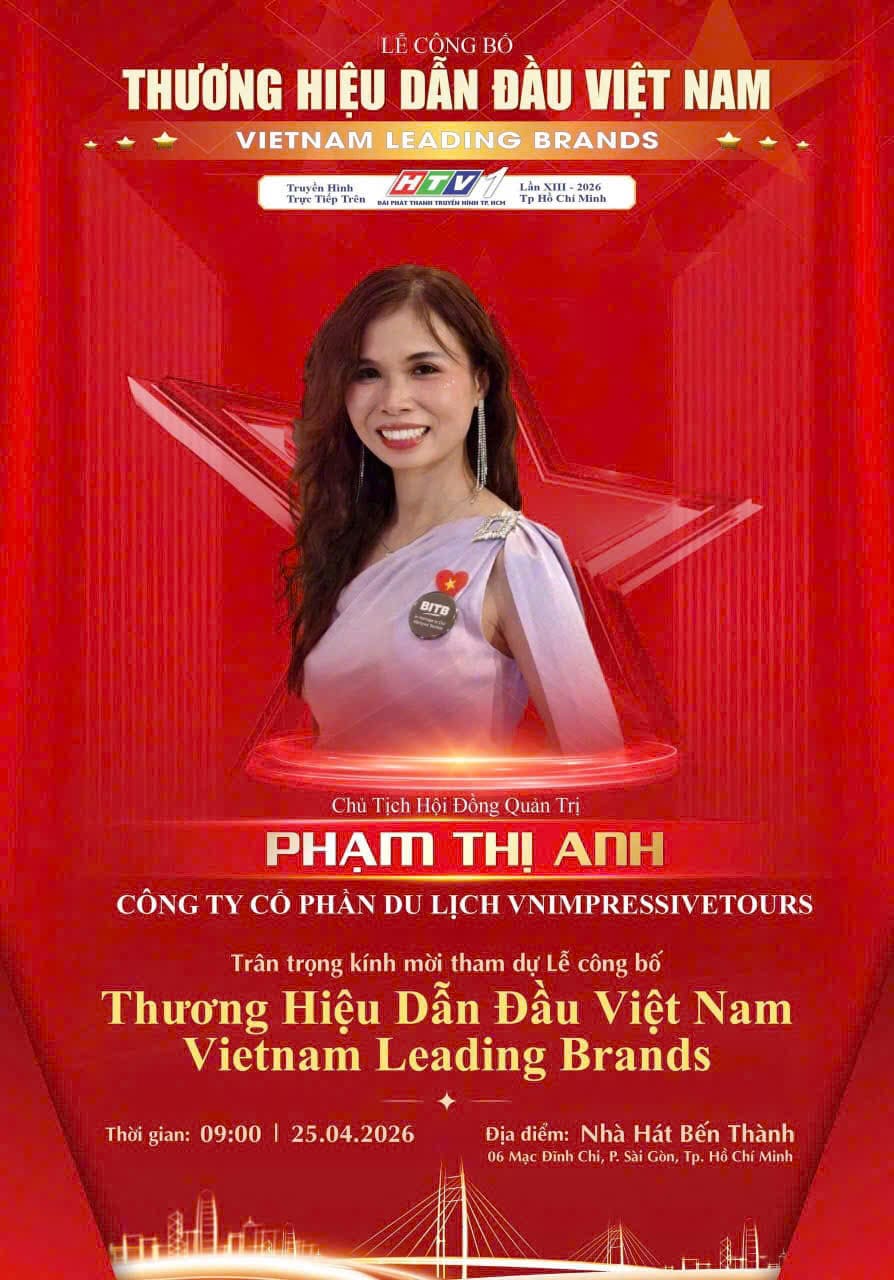 VnImpressive Tours at Vietnam Leading Brands 2026