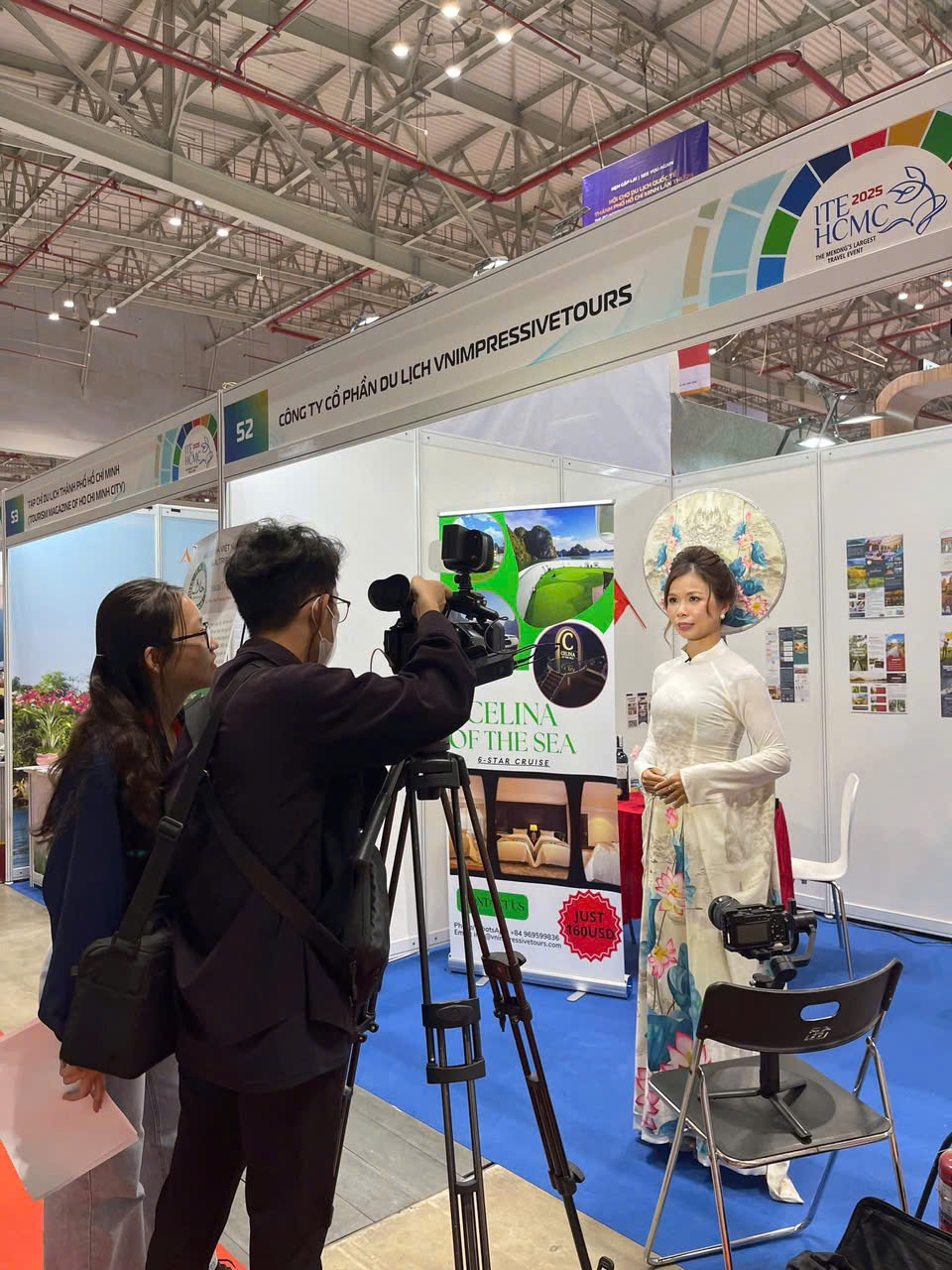 VN Impressive Tours team presenting Vietnam luxury travel services at WTM London 2025