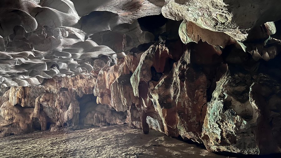 Inside the cave